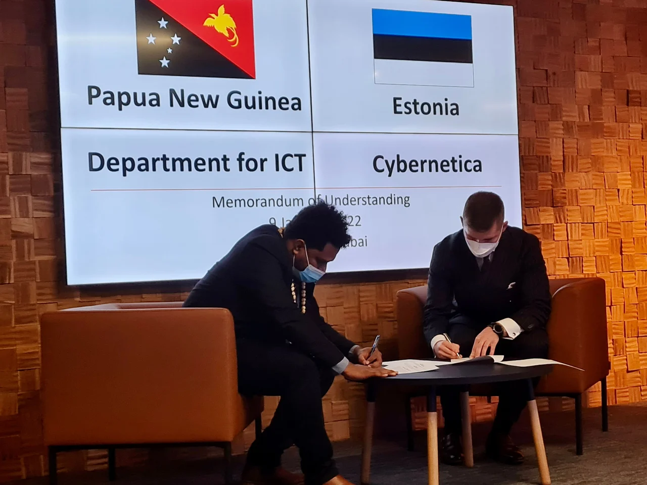 Signing the MoU with Papua New Guinea