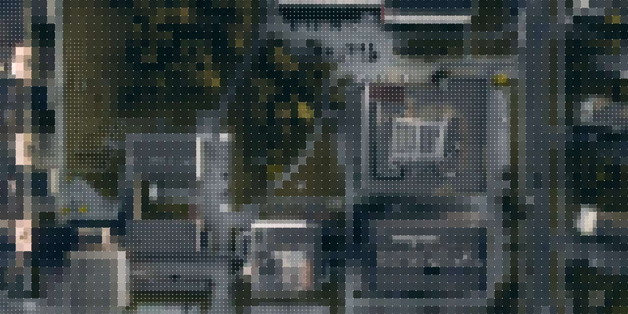 Taltech campus from the air (pixelated)