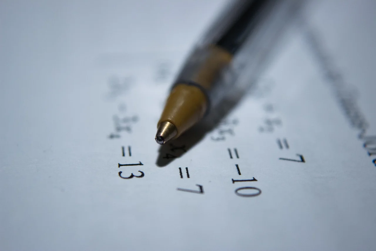 Pen and math equations
