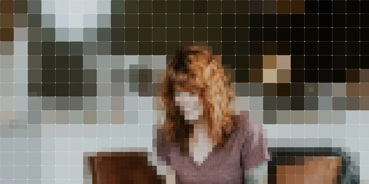 Person in a cafe