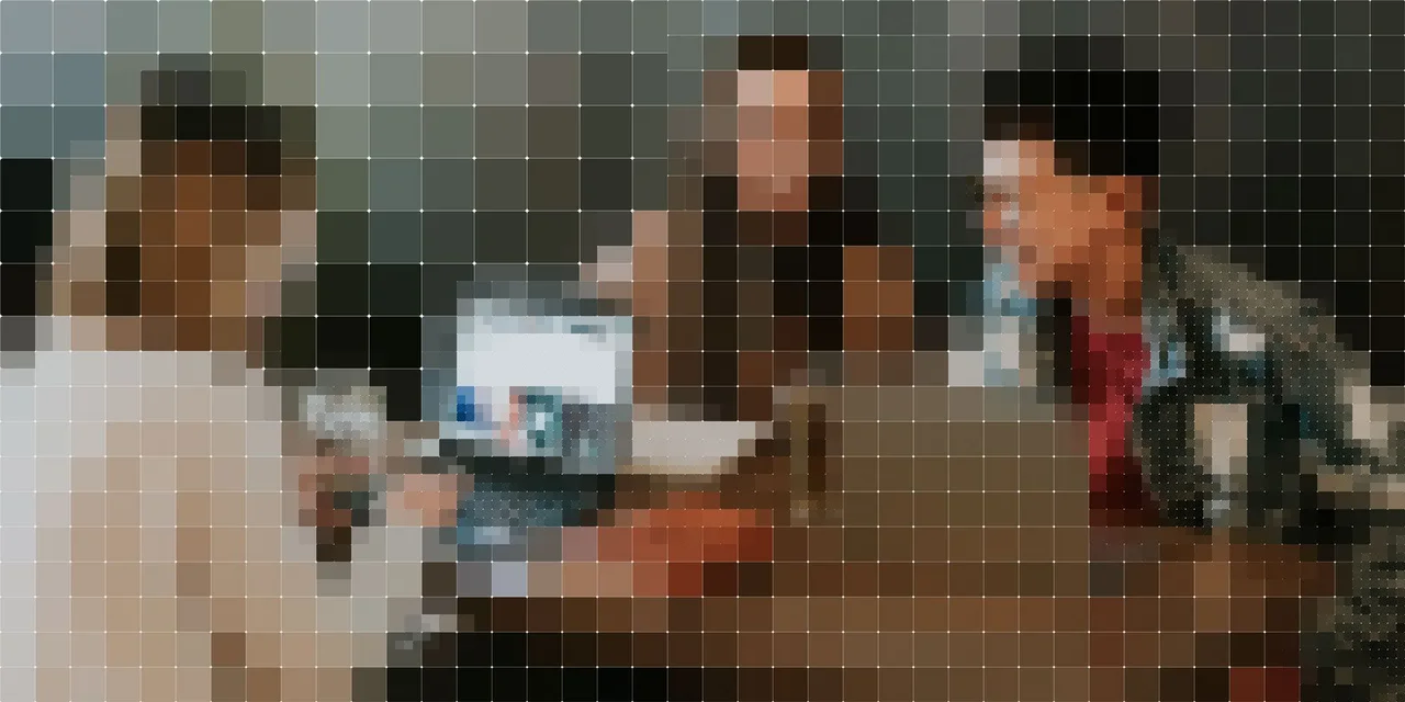 Students at a cafe