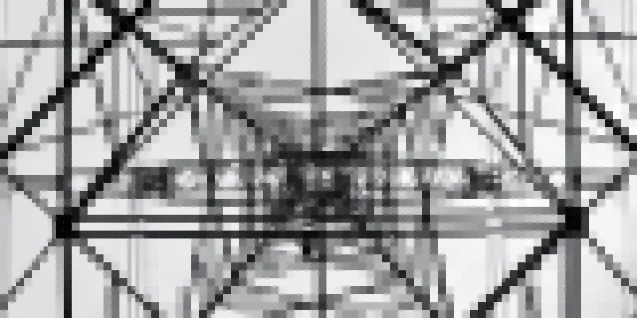 Pixellated image of a network
