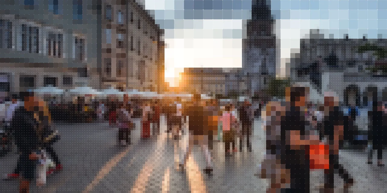 People in the city