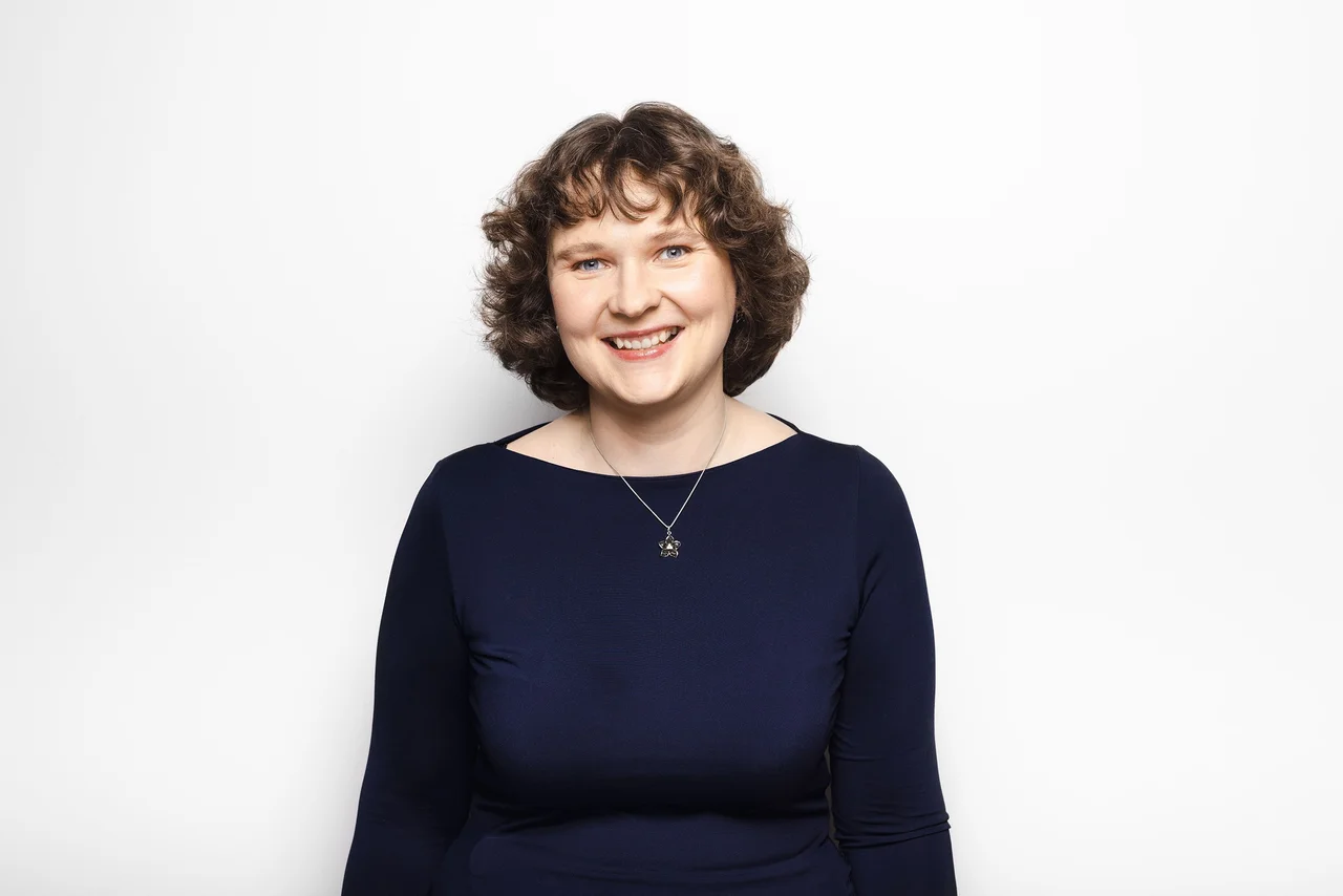 Liina Kamm portrait on a white background