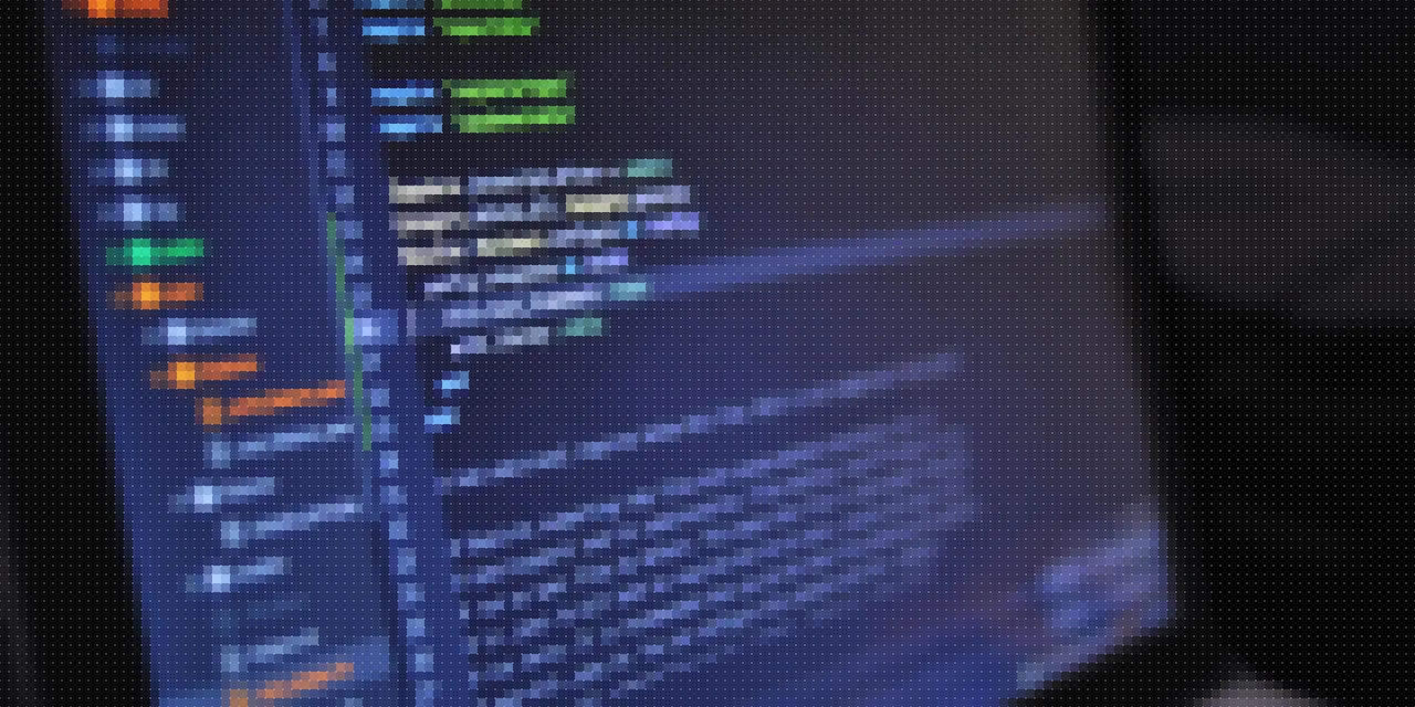 Pixelated computer screen