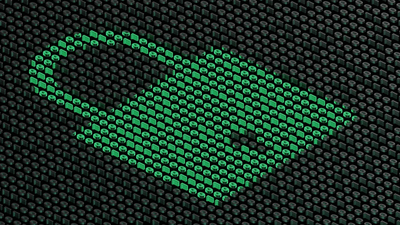 Cybersecurity black-green illustration