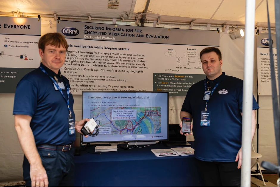 Dan Bogdanov and Raul-Martin Rebane at Pentagon Demo Day