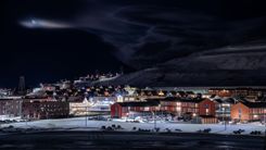 Night in Longyearbyen