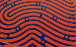 Abstract fingerprint graphic
